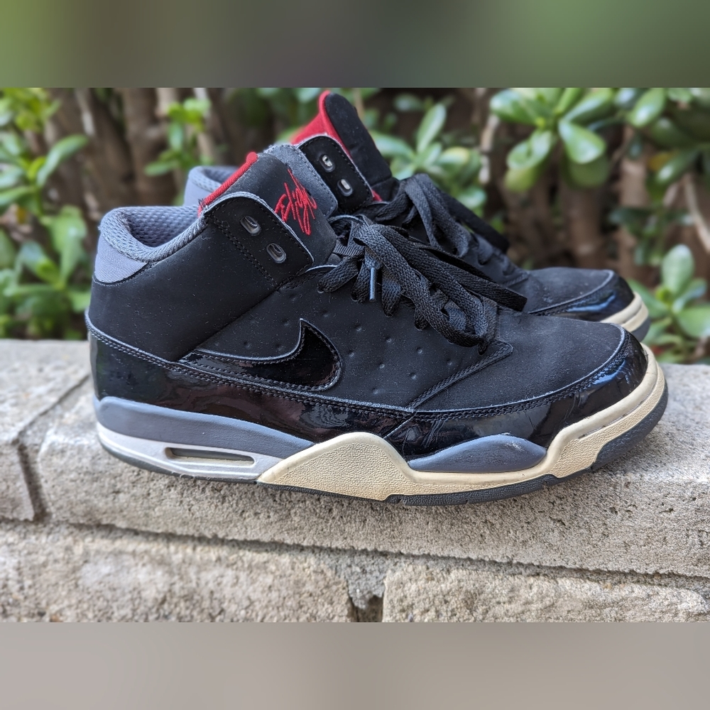 Nike Fight Jordan Black and Red Men's Athletic Shoes